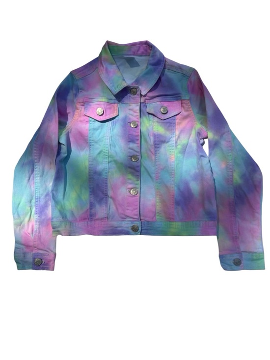 fabkids Other - Fabkids‎ Pastel Tie Dye Denim Jacket Girls L 10/12 Stretch Kidcore Aesthetic